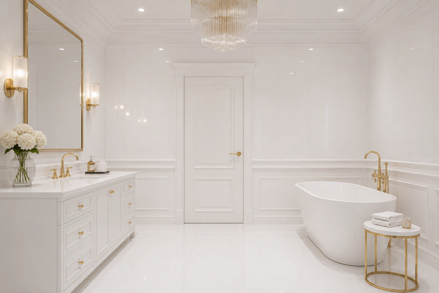 Glossy tiles TORONTO SUPER WHITE, 60x60 cm, EG